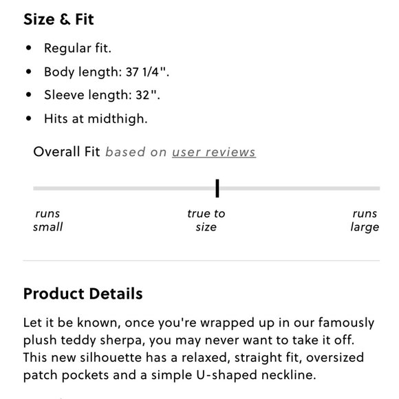 J. Crew Teddy Cocoon Coat (gender neutral) - Picture 6 of 6